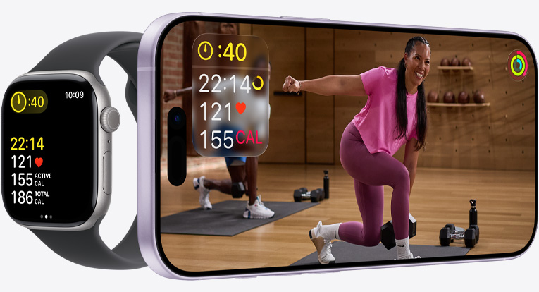 Apple Fitness+ 与 Apple Watch 协同训练